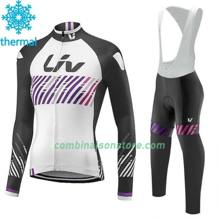 Maillot Cyclisme Hiver + Collant à Bretelles 2017 CCC Liv Femme N007